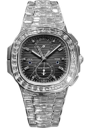 Patek Philippe Nautilus Travel Time Chronograph White Gold